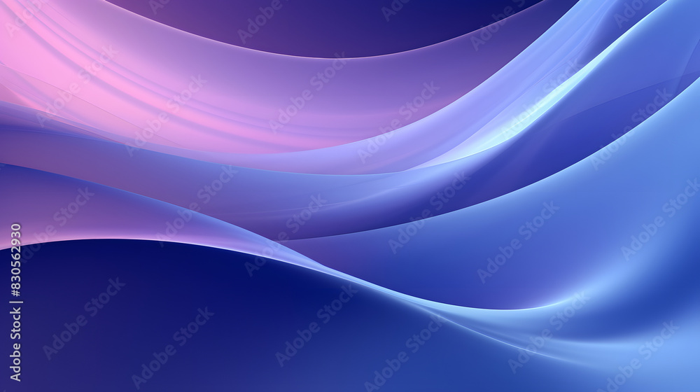 Obraz premium Digital purple blue wavy gradient curve abstract graphic poster PPT background