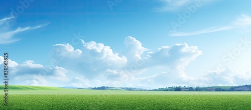 A clear sky landscape with copy space image