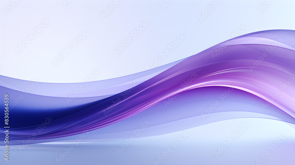 Fototapeta premium Digital purple blue wavy gradient curve abstract graphic poster PPT background