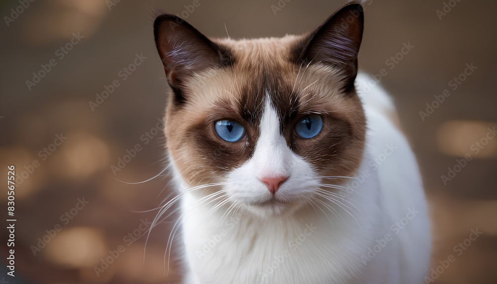 close up of a snowshoe cat close up of a snowshoe cat