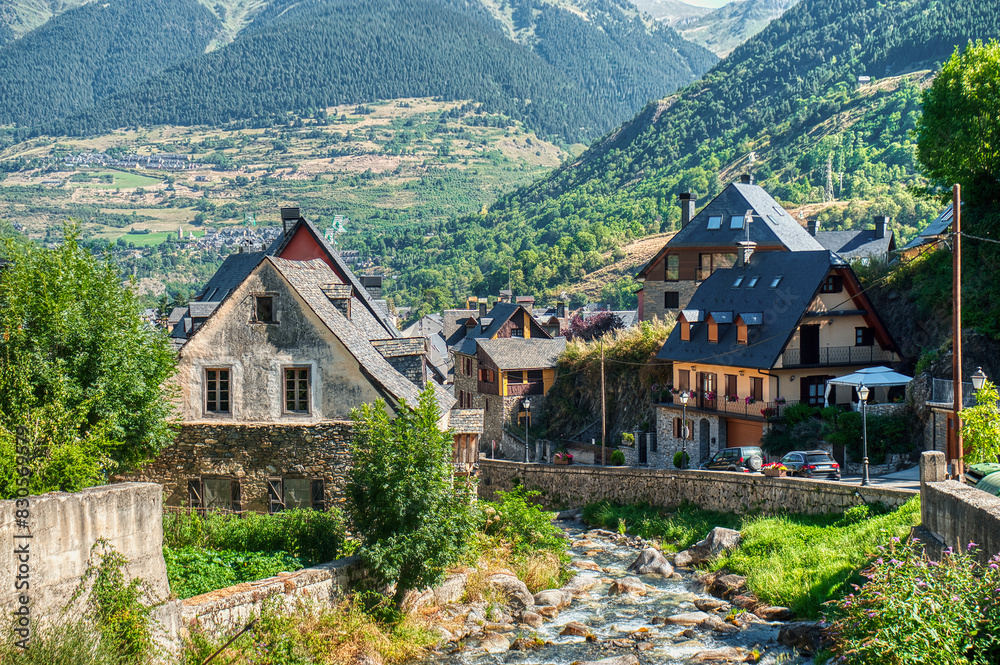 Vielha is the capital of the Aran Valley, municipality of Vielha and Medio Aran, Lerida, Spain