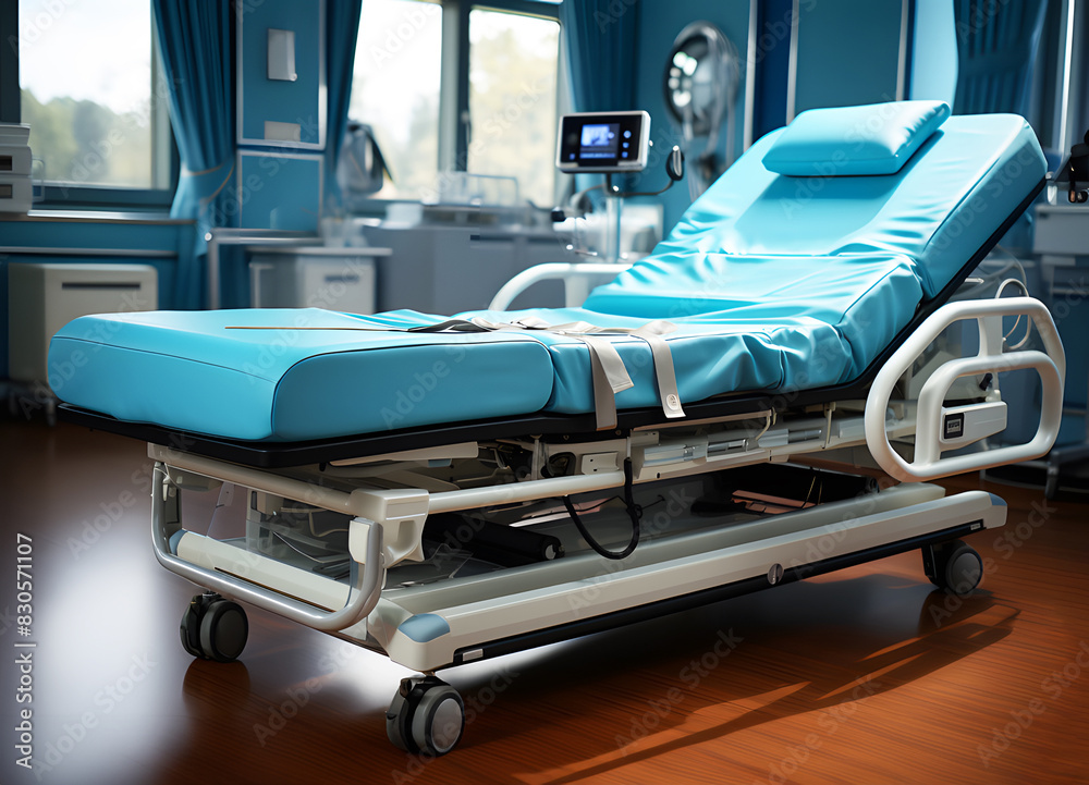 Hospital bed in room was empty with corridor in hospital building. Operating room take with art lighting and blue filter. Realistic clipart template pattern. Equipment and medical devices in modern.
Hospital bed in room was empty with corridor in hospital building. Operating room take with art lighting and blue filter. Realistic clipart template pattern. Equipment and medical devices in modern.