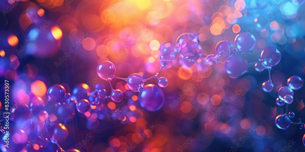 A colorful image of many small spheres, some of which are blue, and others are red. The spheres are arranged in a way that they appear to be connected, forming a line or a chain A colorful image of many small spheres, some of which are blue, and others are red. The spheres are arranged in a way that they appear to be connected, forming a line or a chain