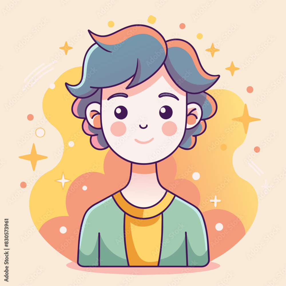 Minimalist person with a proud expression, crafted in an adorable doodle style, Generative AI Minimalist person with a proud expression, crafted in an adorable doodle style, Generative AI