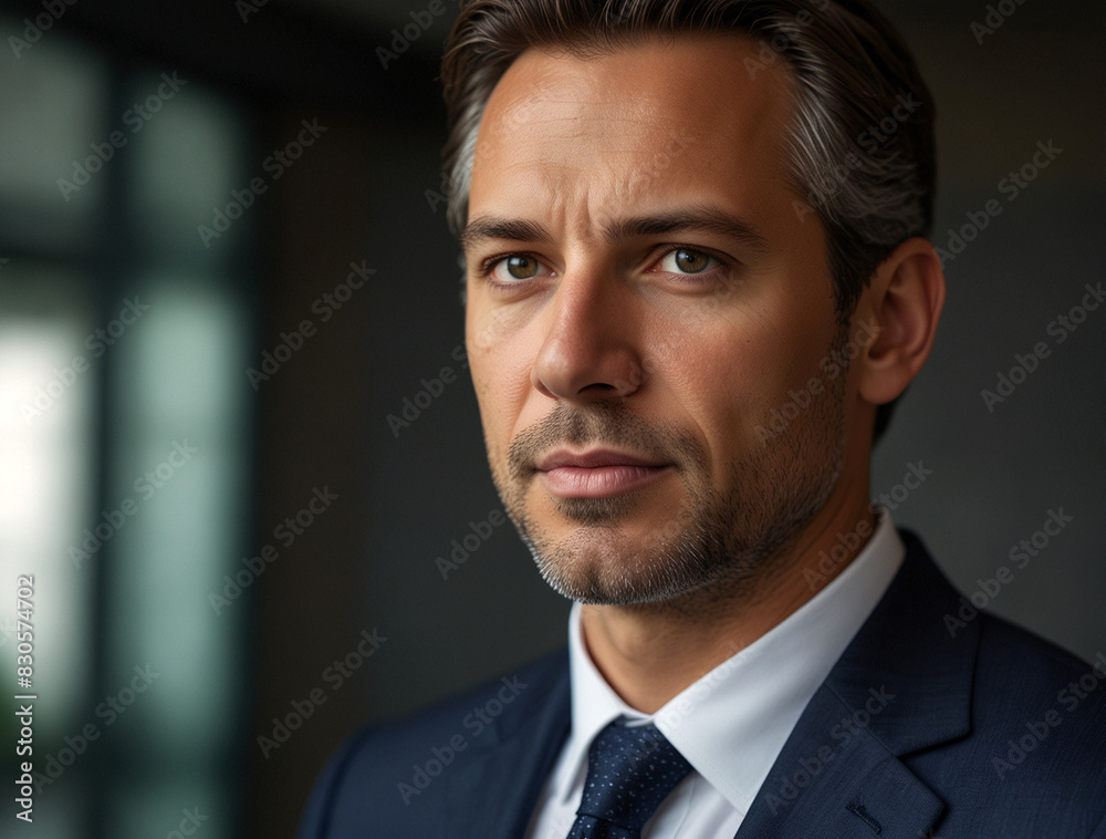 Portrait of confident businessman. Portrait of confident businessman.