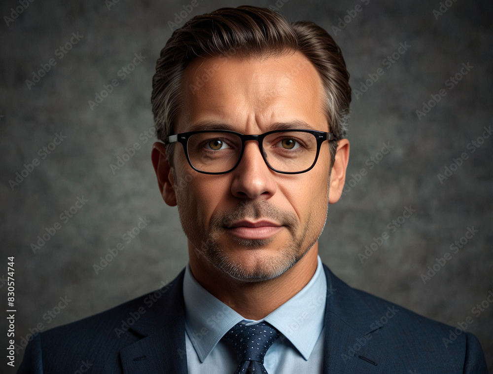 Portrait of confident businessman. Portrait of confident businessman.