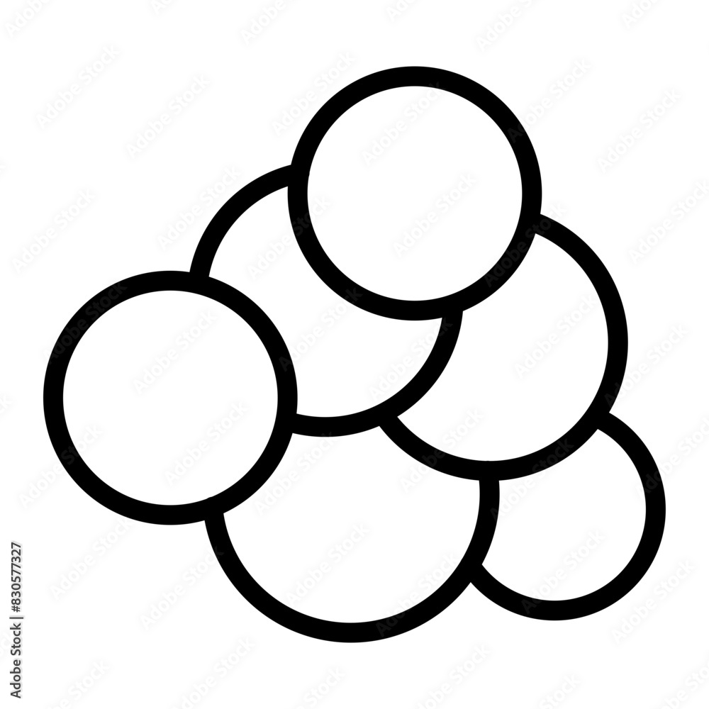 Nanoscale Materials Vector Line Icon Design Nanoscale Materials Vector Line Icon Design