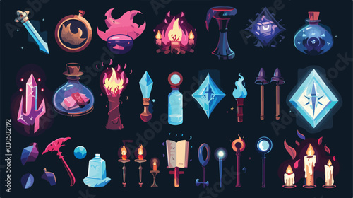 Pixel mana scale. Sorcery magic and witchcraft specia