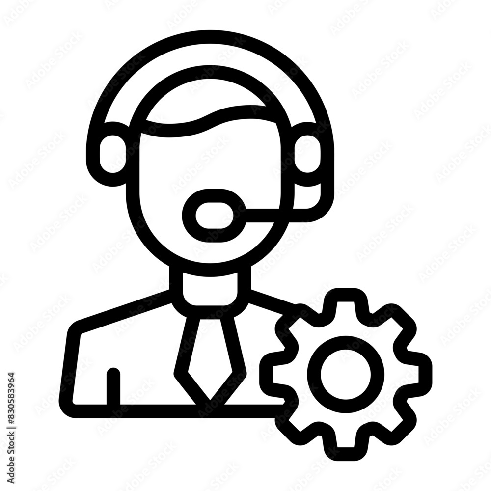 Consultant Vector Line Icon Design Consultant Vector Line Icon Design