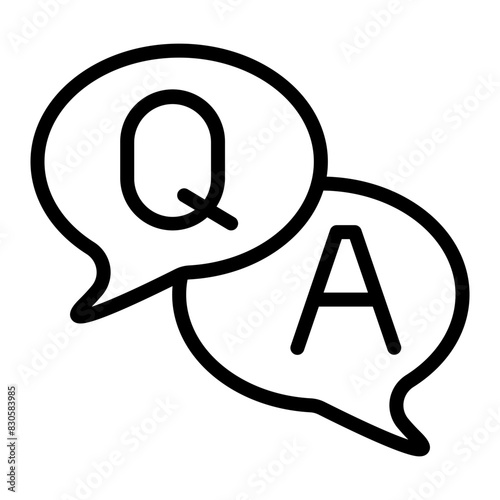Canvas Print Explain Vector Line Icon Design