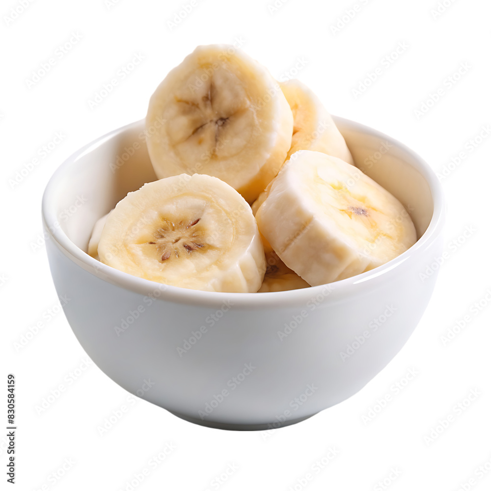 banana slice on white bowl png banana slice on white bowl png