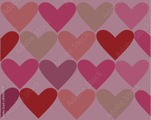 seamless pattern with hearts