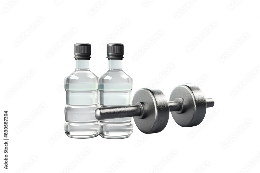 Hydration and Strength: A Perfect Pairing on White or PNG Transparent Background. Hydration and Strength: A Perfect Pairing on White or PNG Transparent Background.