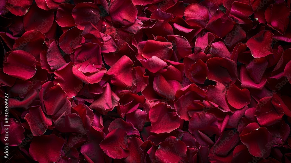 uninterrupted black behind the petals