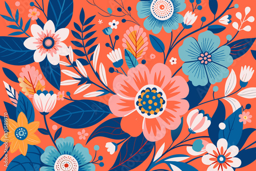 Fondo floral, jardín silvestre