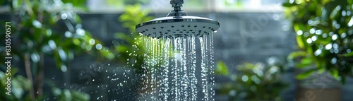 Household Installing Low Flow Shower Heads for Eco Friendly Water Conservation