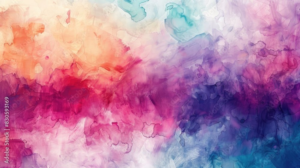 Colorful Abstract Watercolor Wallpaper with Vibrant Tones and Contemporary Style