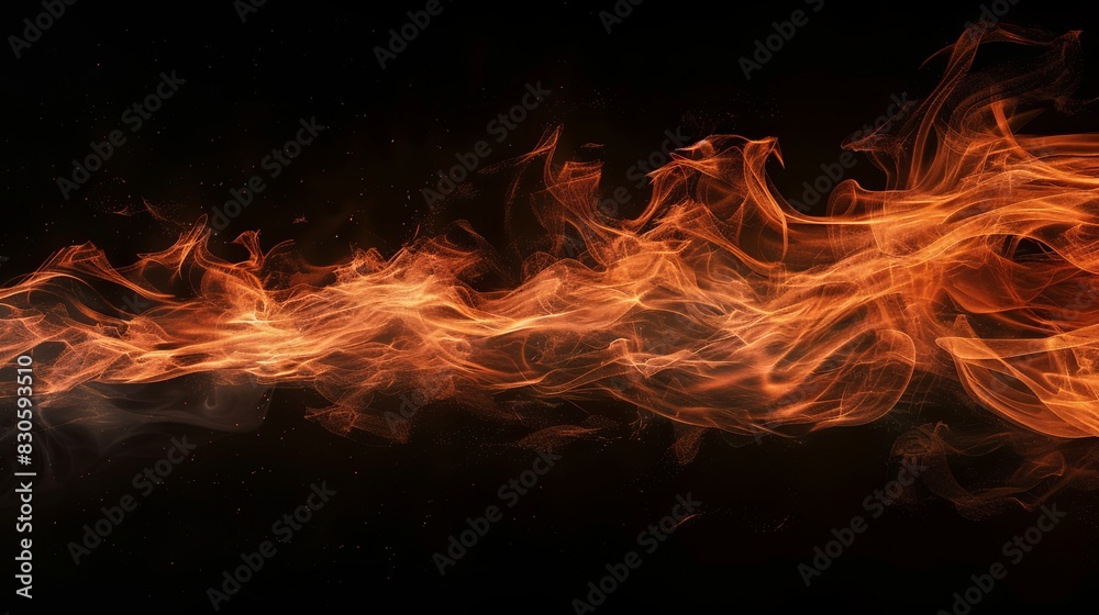Untamed Beauty of Fiery Waves Untamed Beauty of Fiery Waves