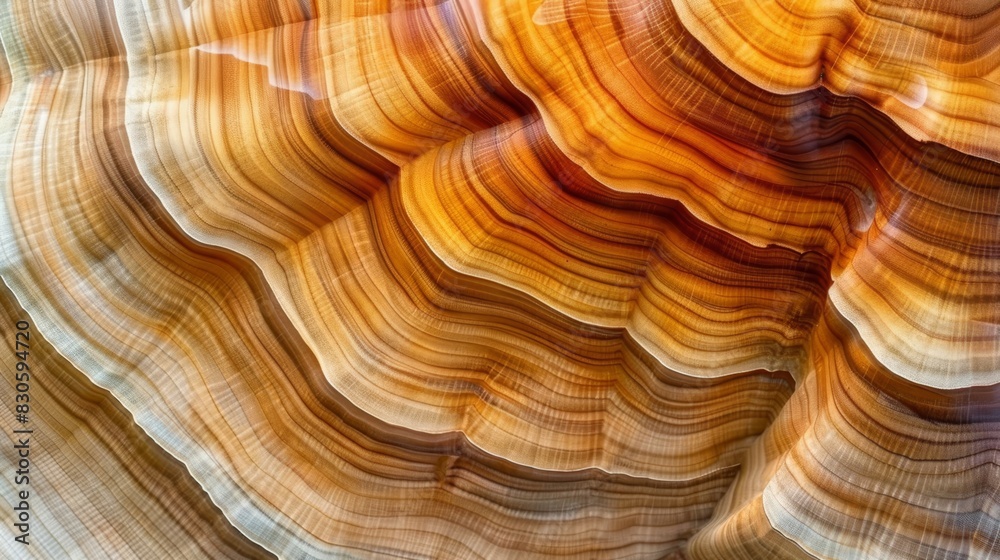 Obraz premium A tight shot of an orange rock formation; top part hazy, bottom part visible