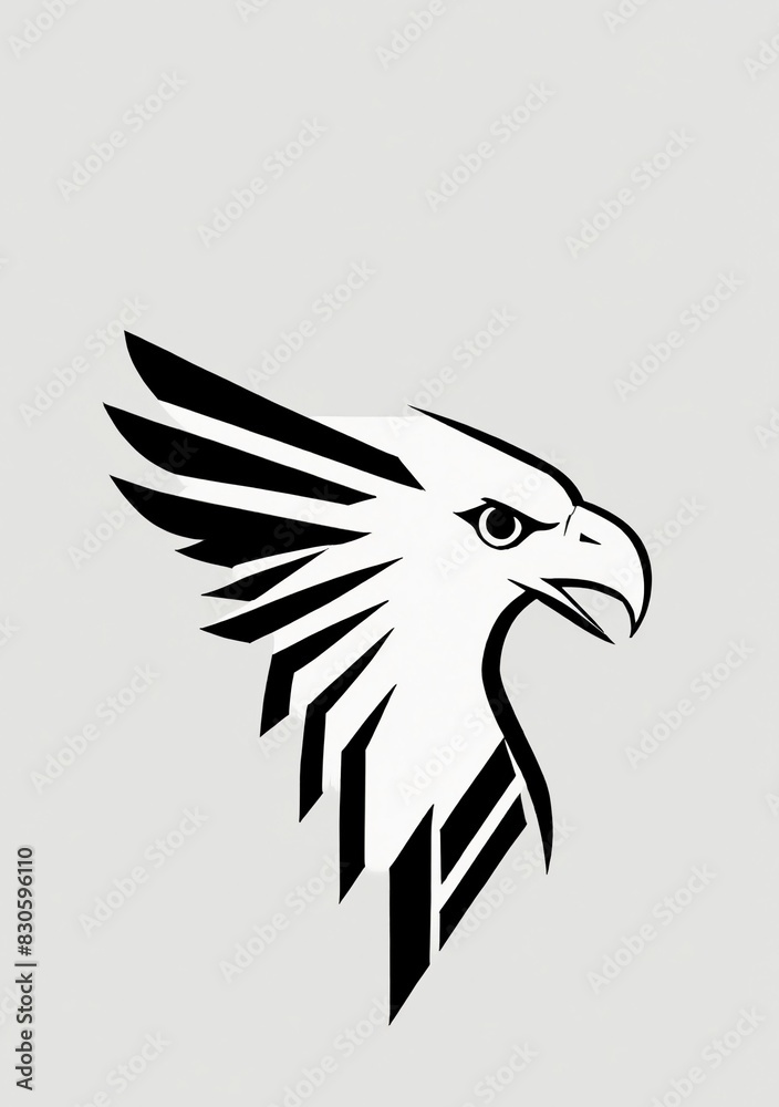 Obraz premium Icon logo eagle head vector
