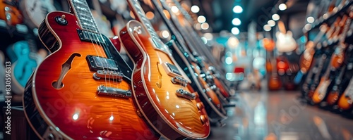 Vibrant Music Store Offering Diverse Instrument Selection Interactive Lessons and Live for Aspiring Musicians and Music Enthusiasts © Thares2020