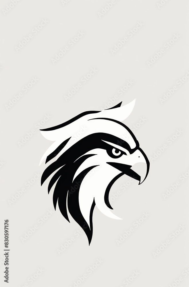 Obraz premium Icon logo eagle head vector