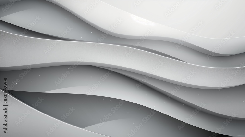 Obraz premium Elegant presentation background with grey and white layers, featuring a subtle shine for business and seminar designs.
