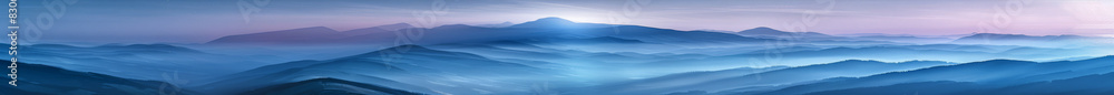 A mountain range with a blue sky in the background A mountain range with a blue sky in the background