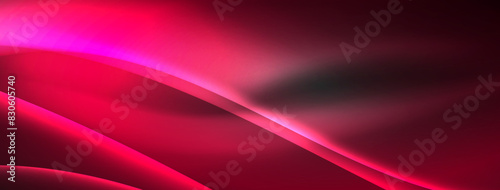 Lines and waves with neon light effect background for wallpaper, business card, cover, poster, banner, brochure, header, website