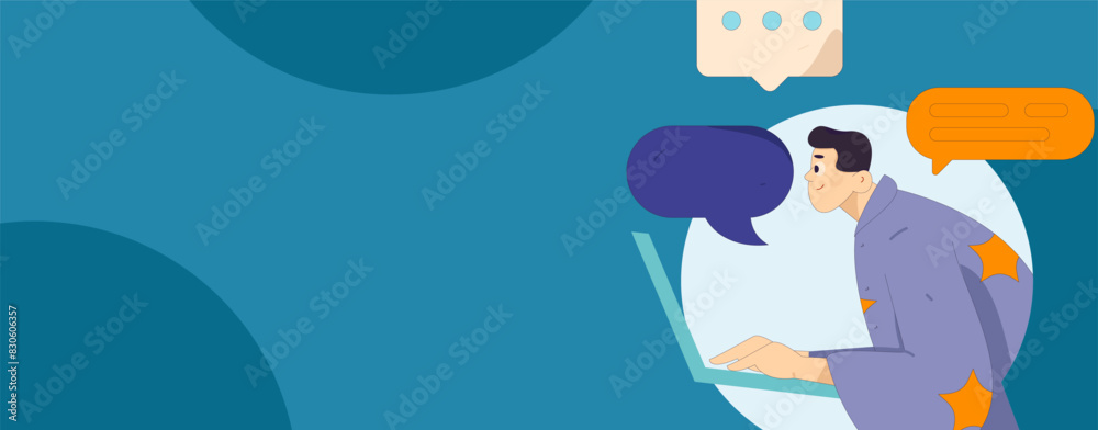 Virtual characters social communication concept business flat vector hand drawn illustration
Virtual characters social communication concept business flat vector hand drawn illustration