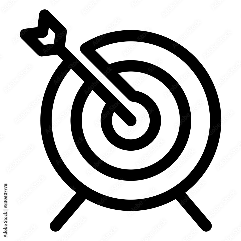 target line icon vector illustration isolated on white background target line icon vector illustration isolated on white background