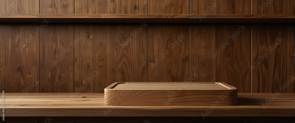 wood podium for display product. Background for cosmetic product branding, identity and packaging inspiration wood podium for display product. Background for cosmetic product branding, identity and packaging inspiration