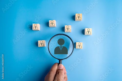 Foto Hiring human, Human resource concept, New career recruitment