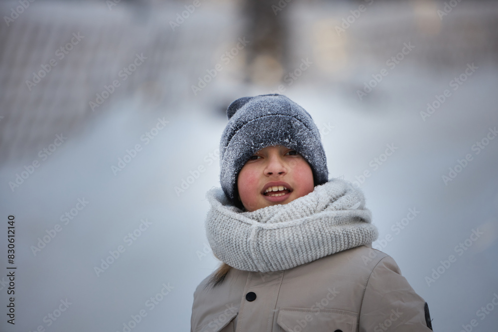 Little Girl Wearing Hat and Scarf Little Girl Wearing Hat and Scarf