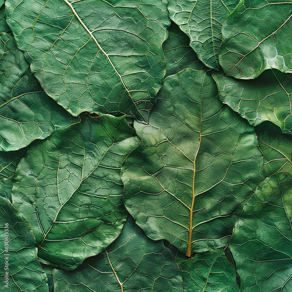 Highresolution surface of leaves with delicate veins, vibrant green, realistic and detailed texture, perfect for organic backgrounds Highresolution surface of leaves with delicate veins, vibrant green, realistic and detailed texture, perfect for organic backgrounds