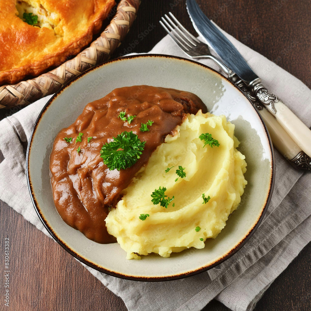 Pies and mashes in England Pies and mashes in England