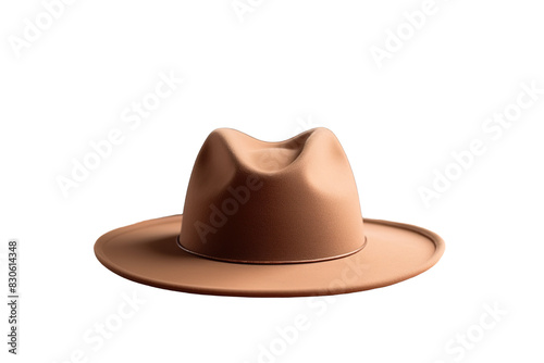 The Enigmatic Brown Hat on White or PNG Transparent Background.