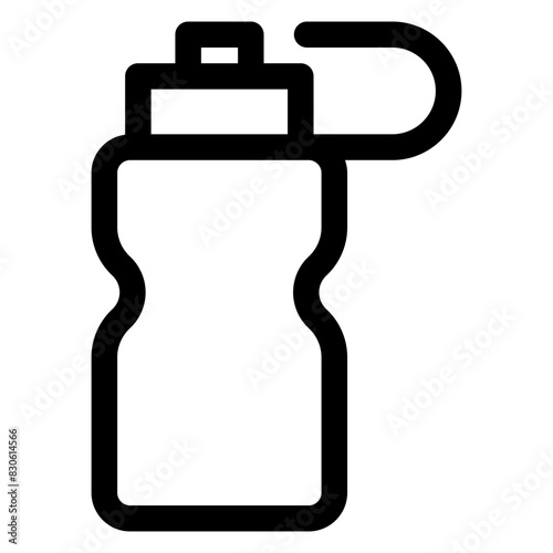 bottle line icon vector illustration  isolated on white background