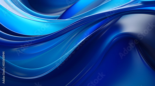 Digital cosmic blue colors abstract Liquid poster web background