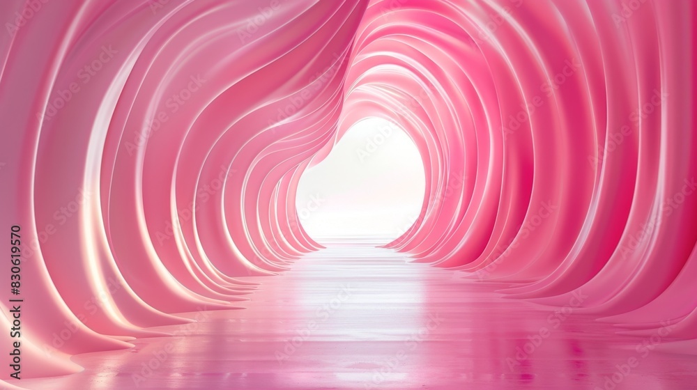 Fototapeta premium abstract red tunnel