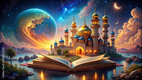of a magical journey to the land of stories from One Thousand and One Nights photo