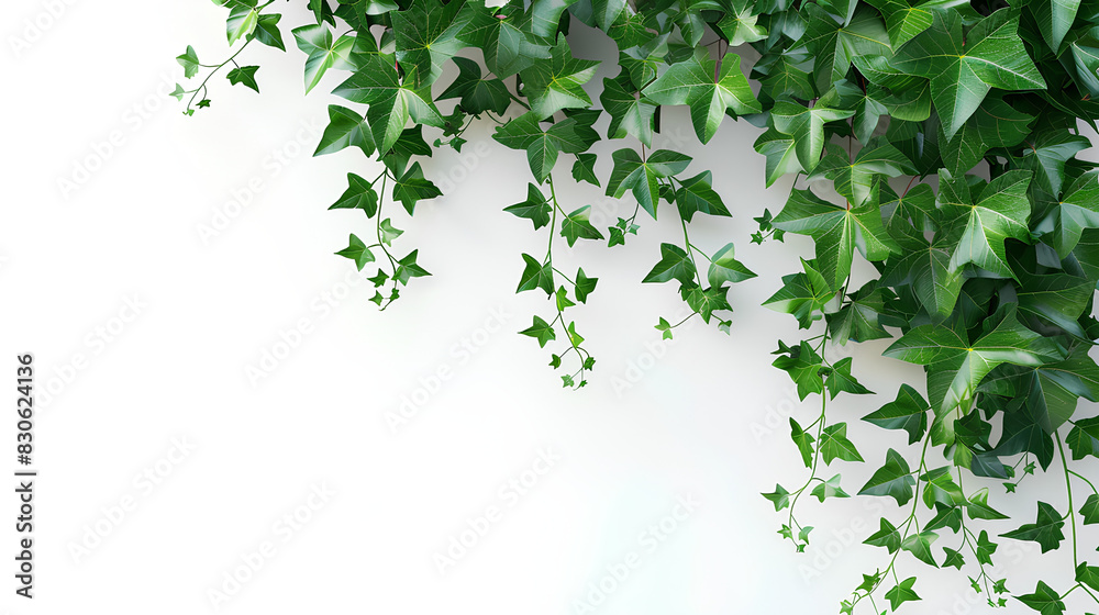 Top view of Trailing lily creeper tree on white background Top view of Trailing lily creeper tree on white background