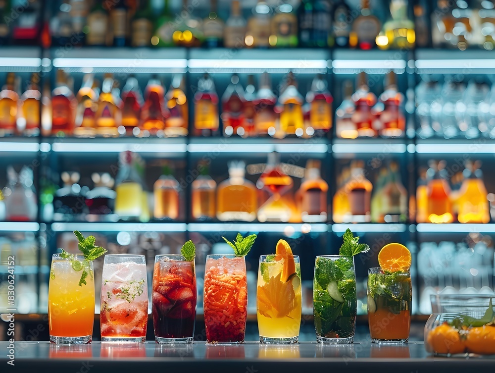 Crafting Signature Drinks with Expert Techniques on Display for Food and Beverage Presentation