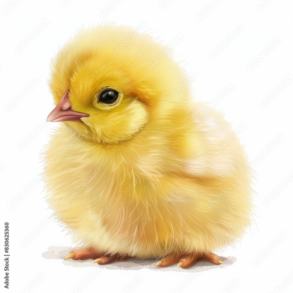 Obraz premium Chicken isolated on a white background