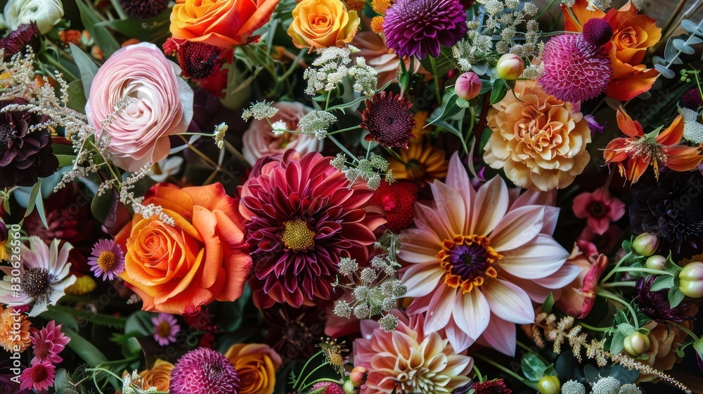 Naklejka premium beautiful flower bouquet.