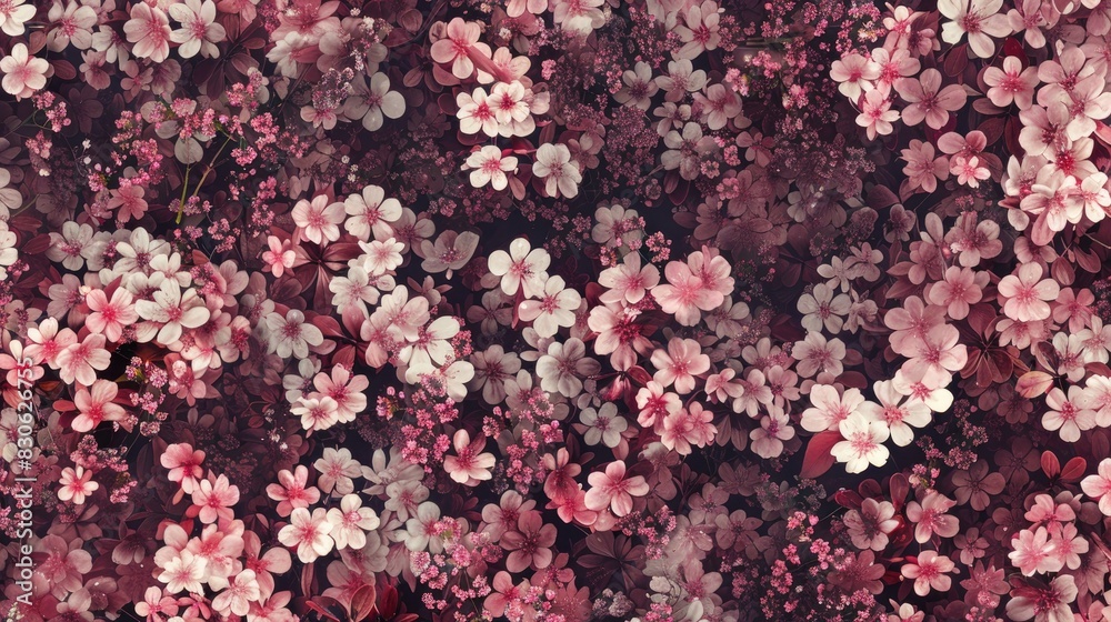 Stylish design featuring tiny blossoms Flowery backdrop for fabrics Stylish design featuring tiny blossoms Flowery backdrop for fabrics