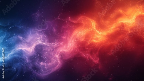 Abstract Gradient Wallpaper with Magic Blue, Magenta, Violet, and Orange Colors, 8K Ultra HD Light Background with Smooth Transition and Vibrant Hue Blend for Modern and Stylish Design photo