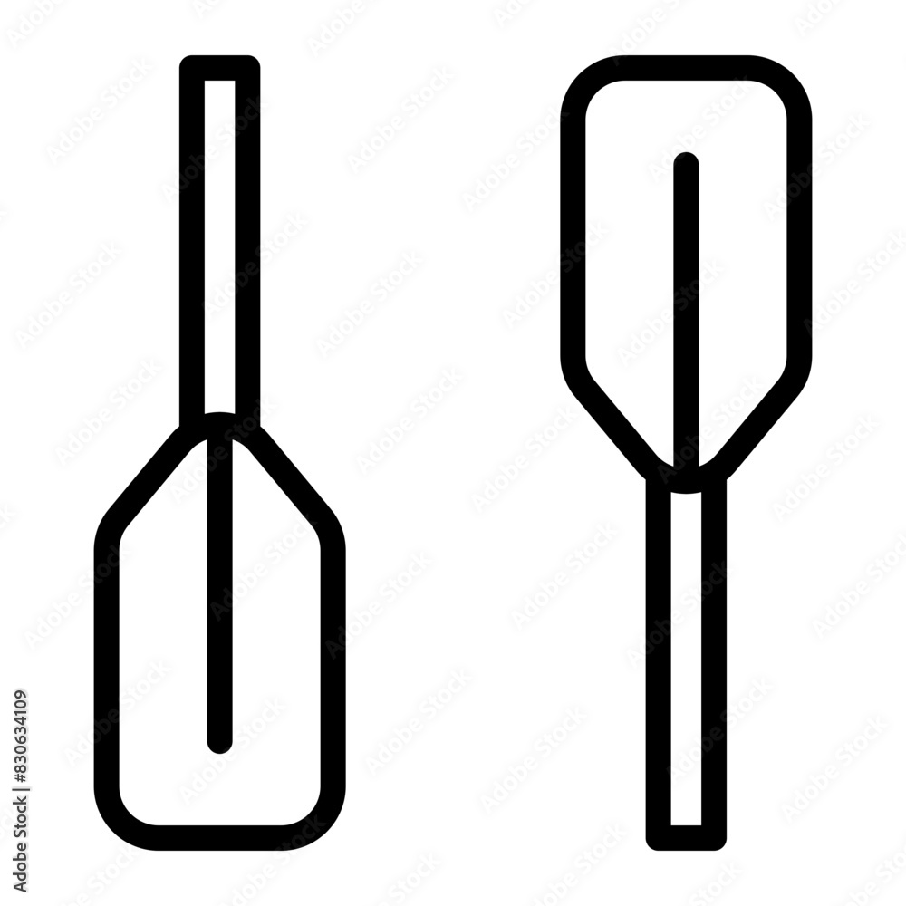 Paddle Vector Line Icon Design Paddle Vector Line Icon Design