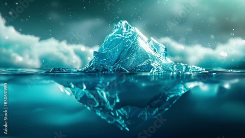 Like an iceberg the blockchains true power and influence is mostly hidden from view. photo