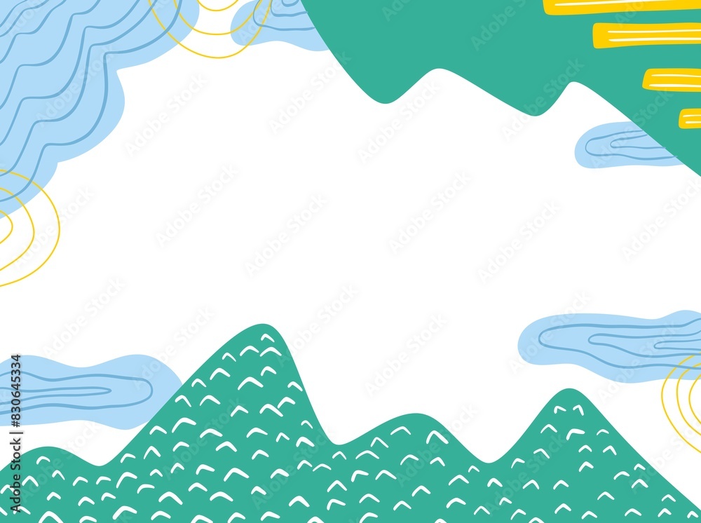 background with mountain and clouds